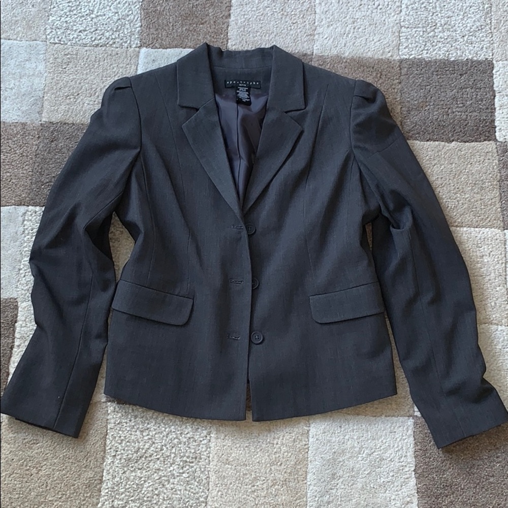 Slate gray blazer
